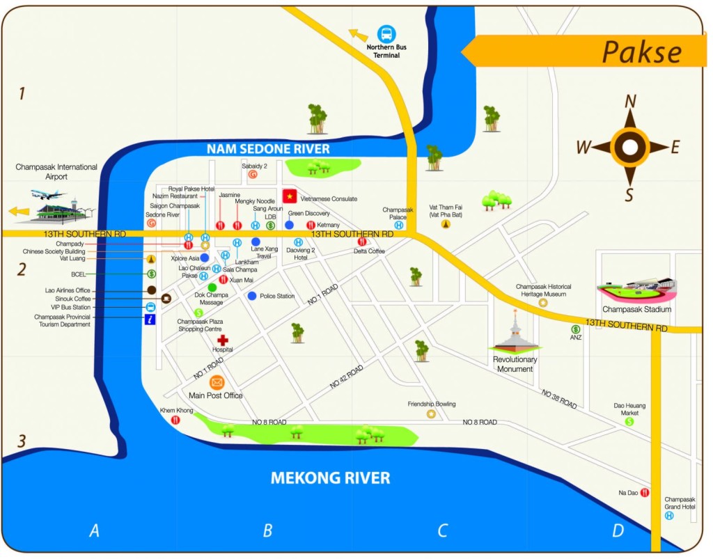 Pakse Map