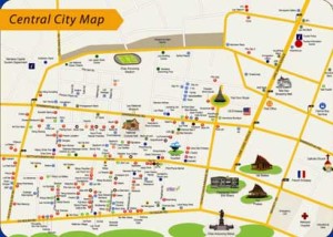 Vientiane map